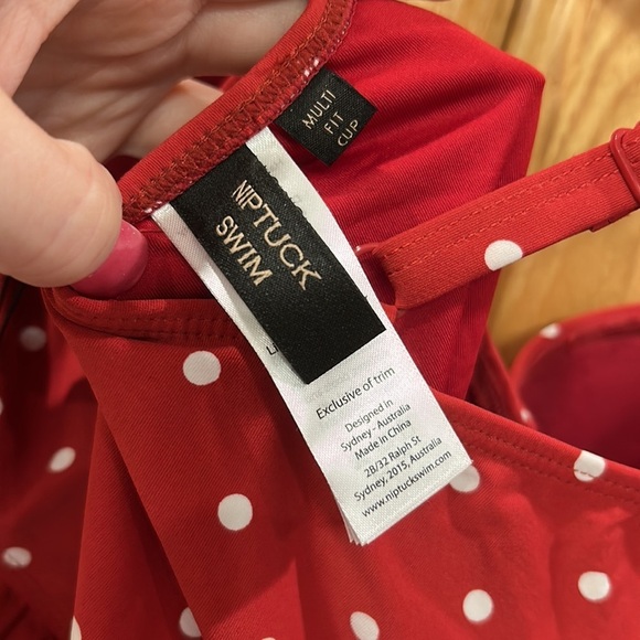 NWT! Niptuck Retro Polka Dot One Piece Swim - Picture 10 of 11